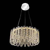 Люстра подвесная LED Napa LSP-7266 Lussole прозрачная на 1 лампу, основание хром в стиле современный Люстра подвесная LED Napa LSP-7266 Lussole прозрачная на 1 лампу, основание хром в стиле современный